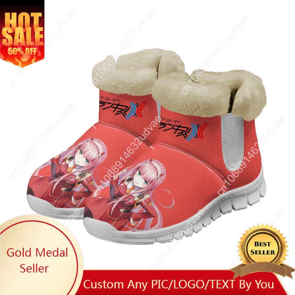 

DARLING in the FRANXX Snow Boots Mens Womens Teenager Shoes Keep Warm High Quality Casual Lightweight Sports Custom Sneakers