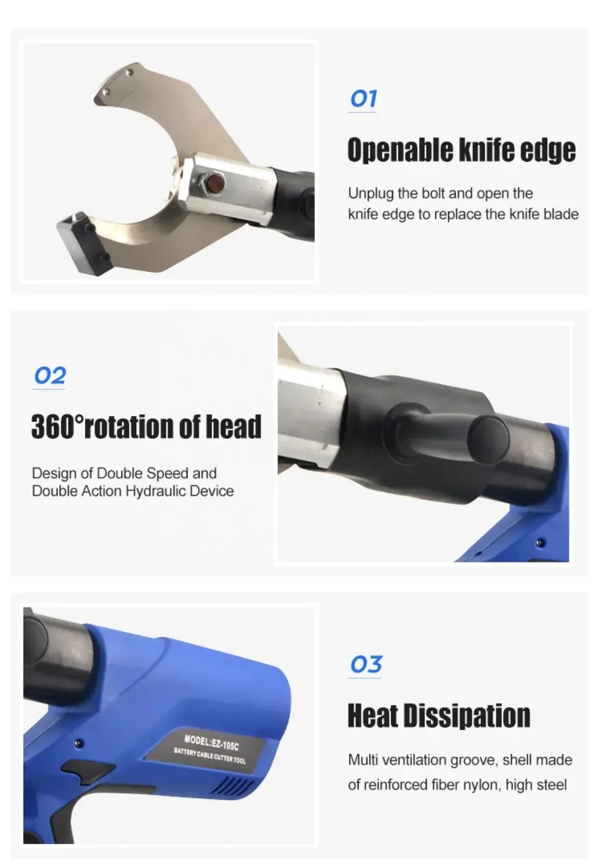 

EZ-135 Cable Cutting Machine Hydraulic Tool - Powerful And Safe Crimping & Cutting for Reliable Performance