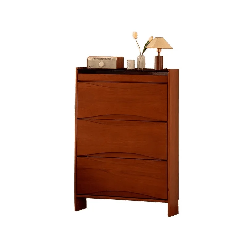 

shoe cabinet, Chinese style, household, solid wood, ultra-thin, door, small apartment, large capacity