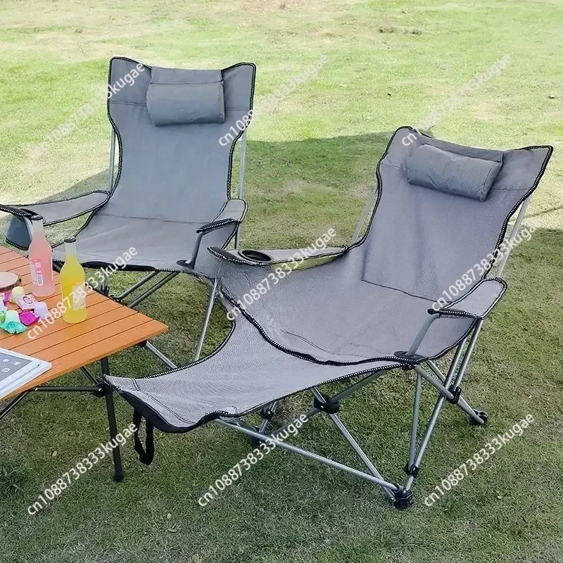 foldable-picnic-camping-portable-fishing-chairs-beach-chairs-outdoor-garden-park-single-lazy-chair-backrest-cushion