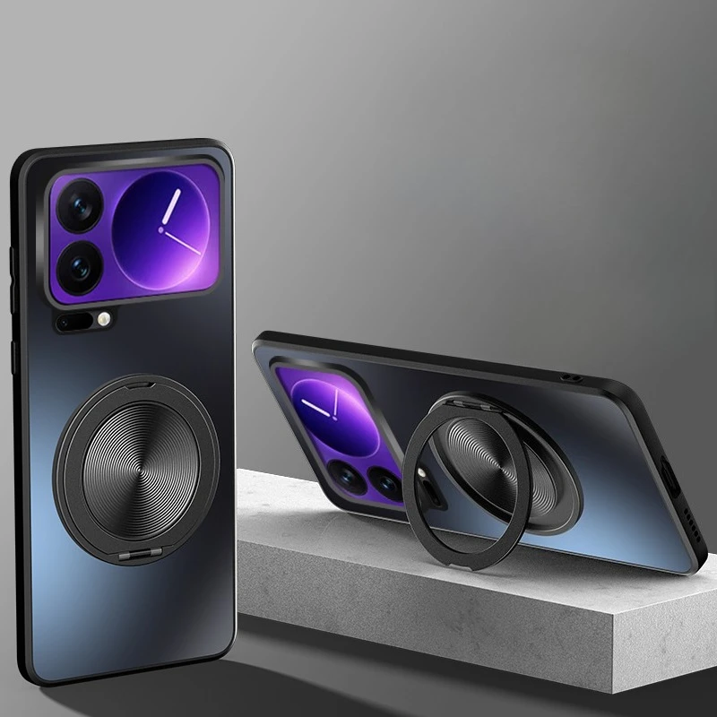 

Матовый жесткий чехол для Xiaomi 17 Pro Max, роскошный магнитный чехол для Magsafe Ring Holder, противоударная задняя крышка для телефона Xiaomi Mi17 17pro