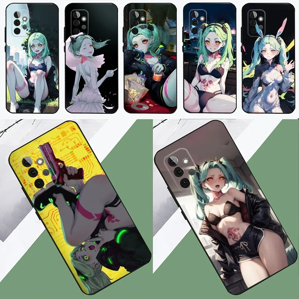 

Rebecca C-Cyberpunk E-Edgerunners Phone Case For SamsungS24,23,22,21,S20 ,Pro10,S30Plus,S9,20lite Ultra Black Cover