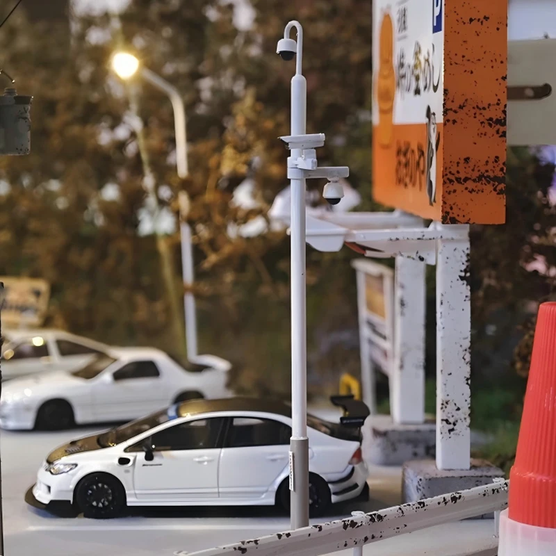 

Diorama 1/64 Scale Surveillance Pole Model Prop Display Piece for Automotive Scenes Accessories