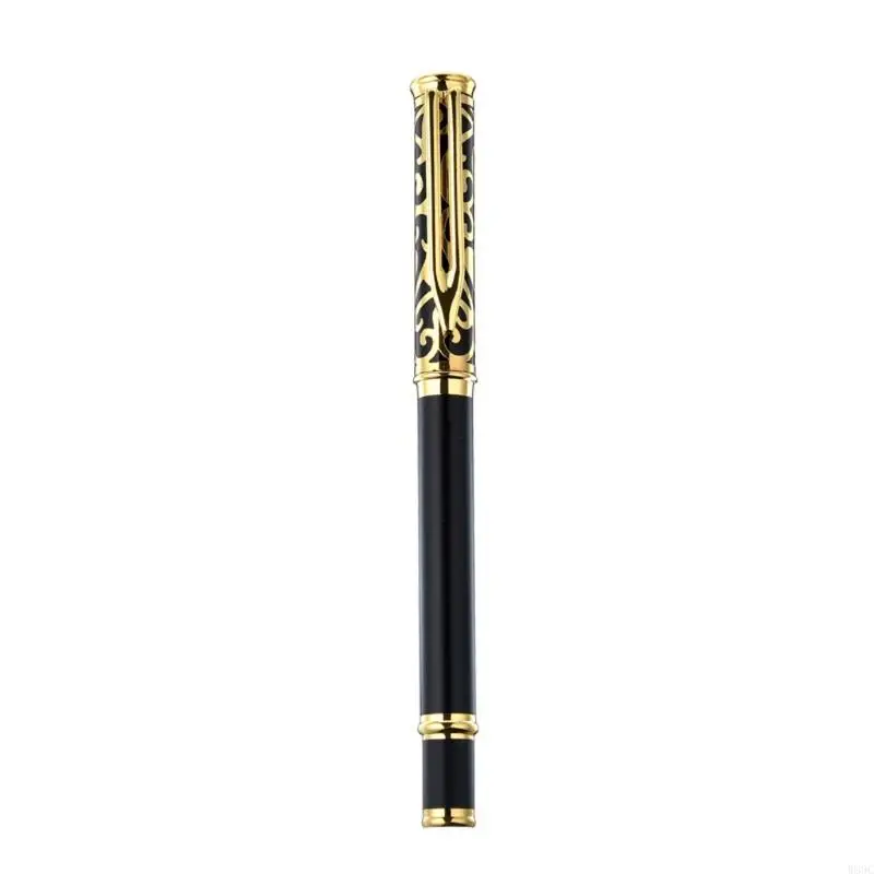 W89C Exquisite Metal Ballpoint Pen Signing Pen Black 0,5 мм средняя точка бизнес -подпись для офисного отеля прием