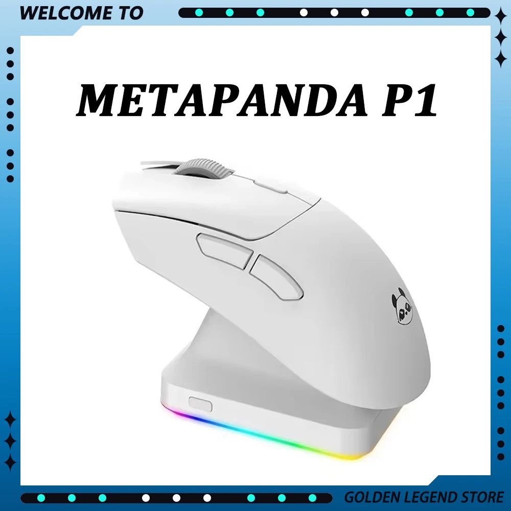 Metapanda P1 Ultra Gaming E-sport Mouse PAW3395 26000DPI 2.4G Wireless Bluetooth 3 Mode Gamer Mouse Gifts Office Gaming Kits