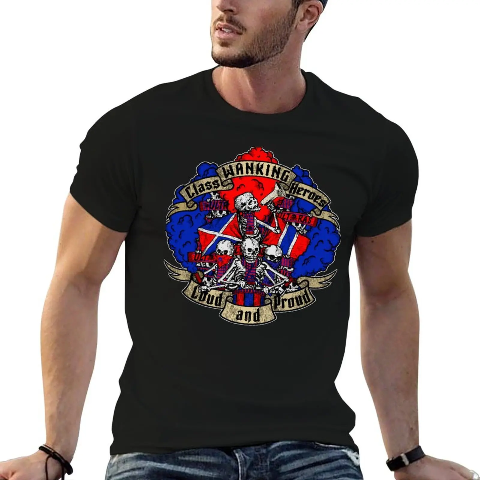 LOUD AND PROUD! By Wanking Class Heroes T-Shirt croswit shirt man blanks men t shirt