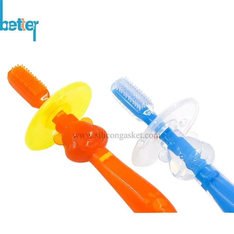 Massaggiagengive per spazzolino da denti per bambini in Silicone con setole in Silicone per bambini neonati