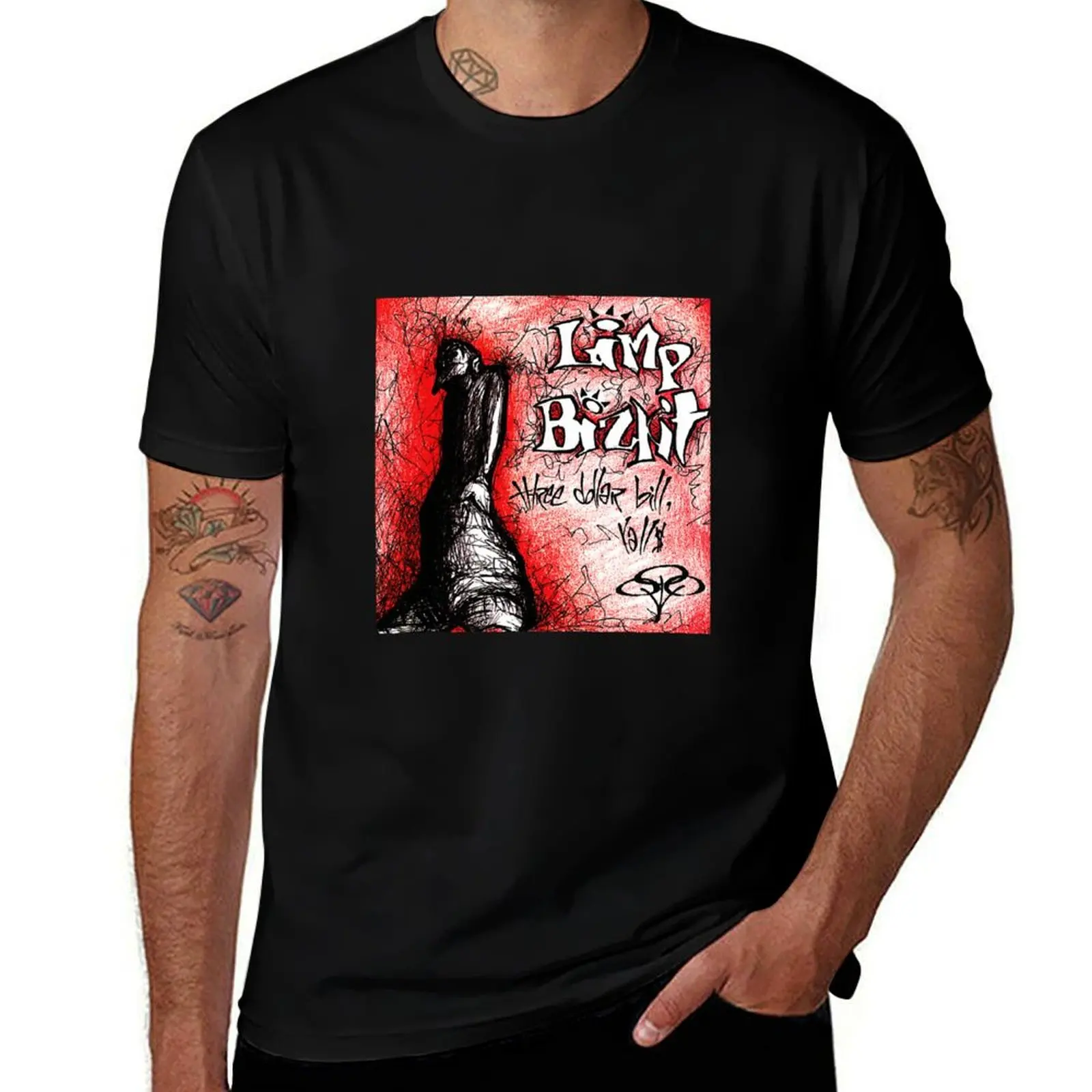 

Limp Bizkits Three dollar bill yall T-Shirt vintage t shirts plus size tops Aesthetic clothing blacks funny t shirts for men