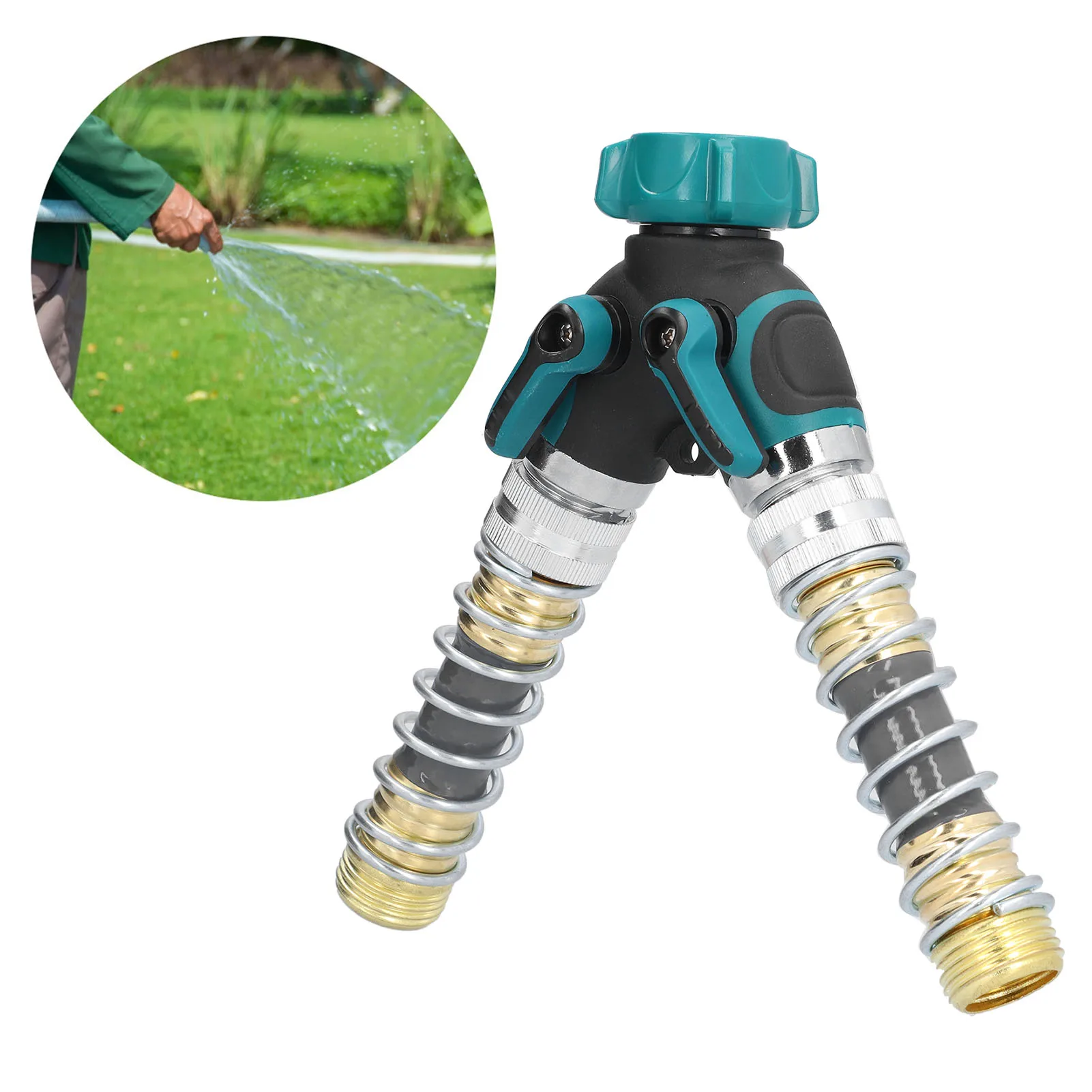 G3/4 Y Shape Hose Splitter Valve Water Pipe Connector For Garden Lawn Greenhouse Irrigation