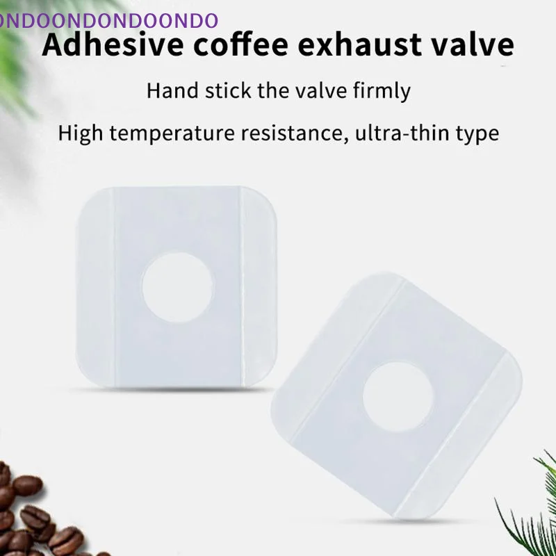 40Pcs Single Way Degassing Valves Adhesive Patch Type CO2 Releasing Valves Exhaust Ventilation Vent For Coffee Bag