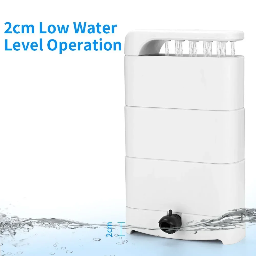 

Turtle Low Water Level Filter Shallow Water Fish Tank Waterfall Type Oxygenation Pump Plug Type Small Water Purification Filter