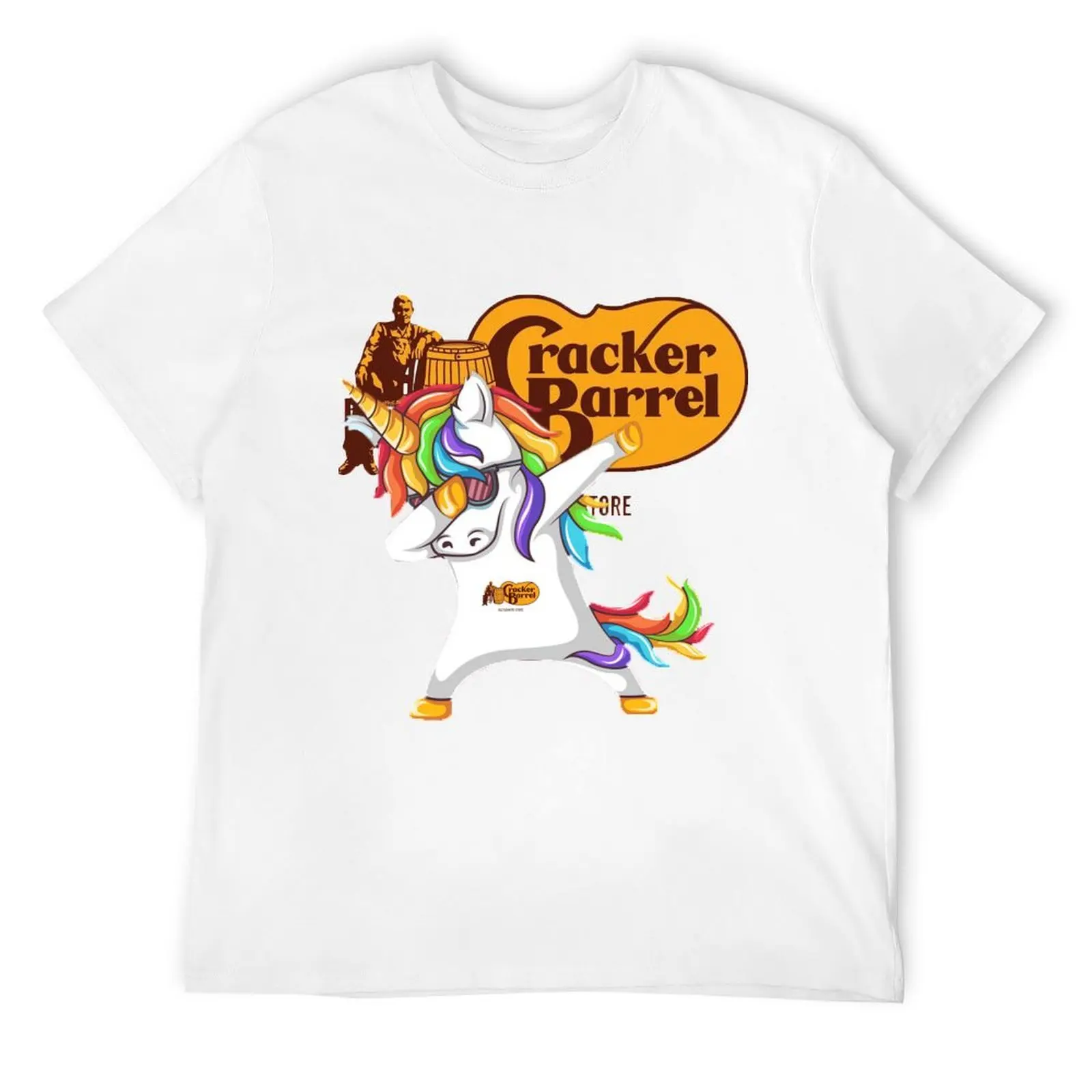 Dabbing Cracker Barrel Unicorn T-Shirt quick drying graphic t shirts mens plain t shirts