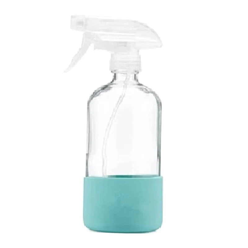 Refillable Empty Bottle With Silicone Sleeve For Cleaning Solutions, Water Sprayer