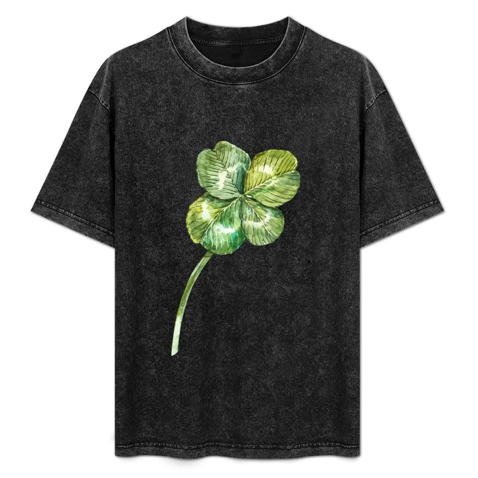 

Clover sticker T-Shirt Plus Size All Match Tee Shirt