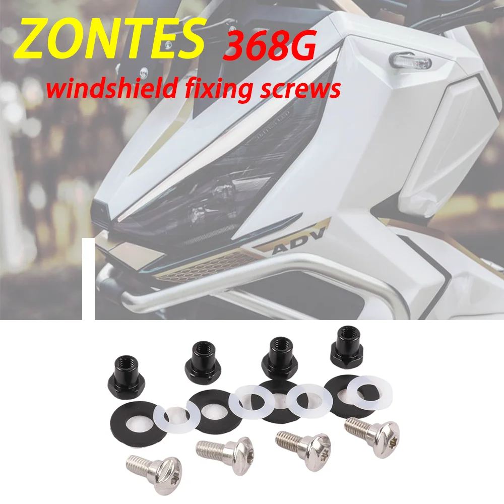

Suitable for ZONTES 368G motorcycle windshield fixing screws, nuts, rubber pads, nylon pads, windshield installation accessories