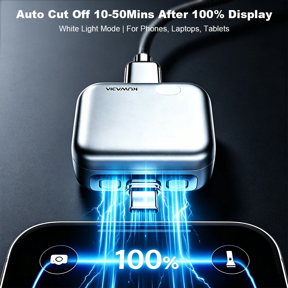 Smart Type-C Charging Adapter,Auto Cut Off When Fully Charge