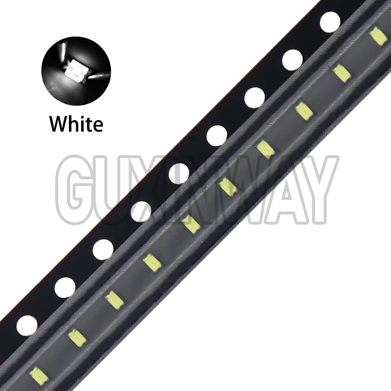 100PCS 0603 SMD LED Light Emitting Diode SMD LEDs Blue Red Yellow Green Warm White Orange UV Pink