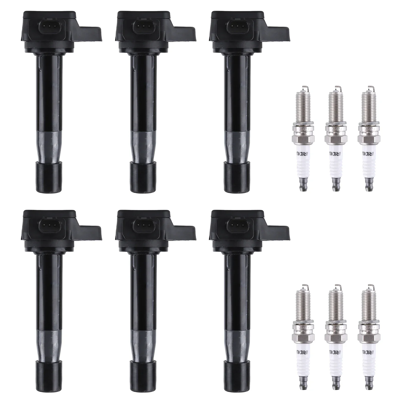 

Ignition Coil Pack Spark Plug Set Compatible for Accord Acura TL TSX V6 UF603