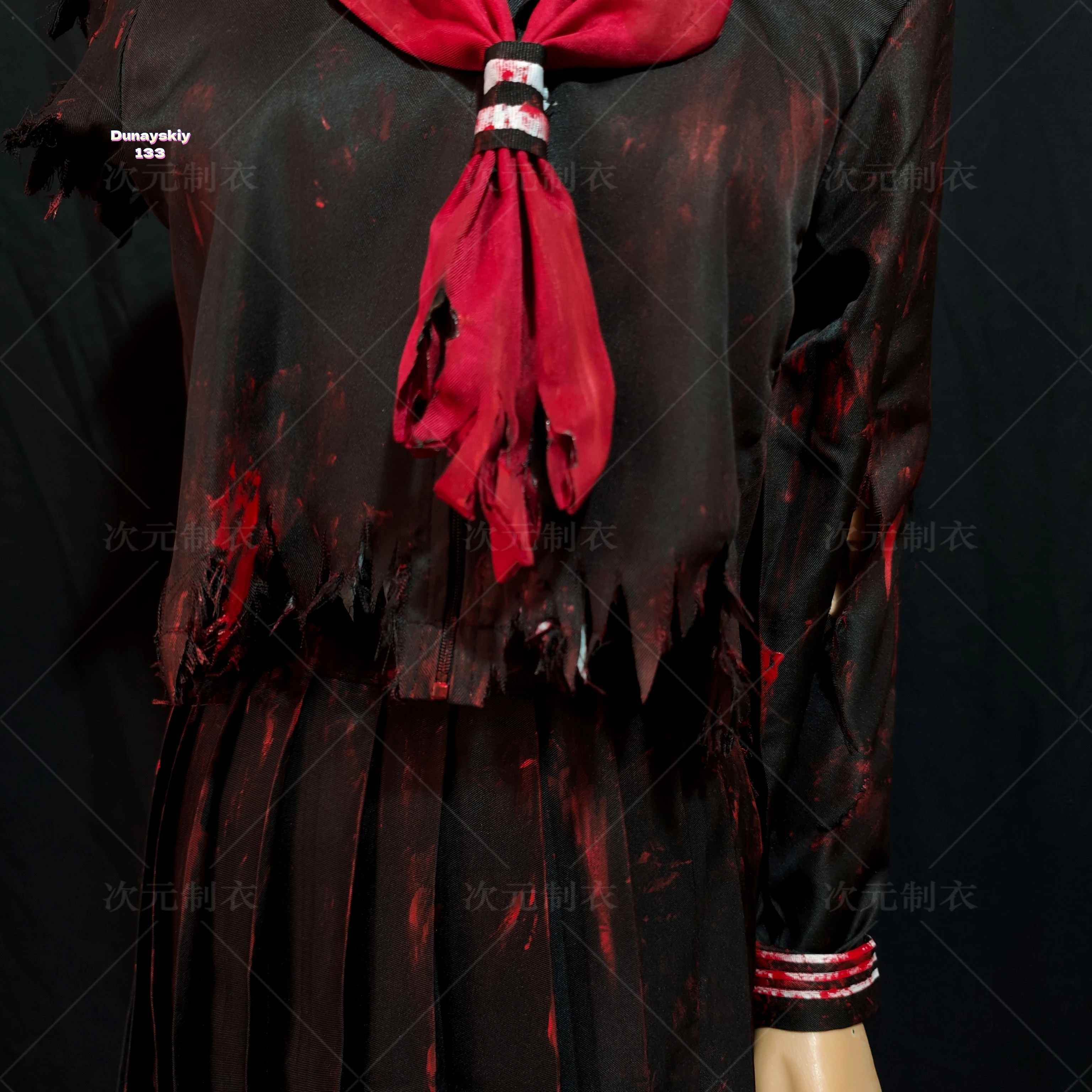 Hinako Shimizu JK Cosplay Costumes Wig Fox Mask Shoe Prop Silent Handmade Vintage Battle Damaged Horror Halloween Props