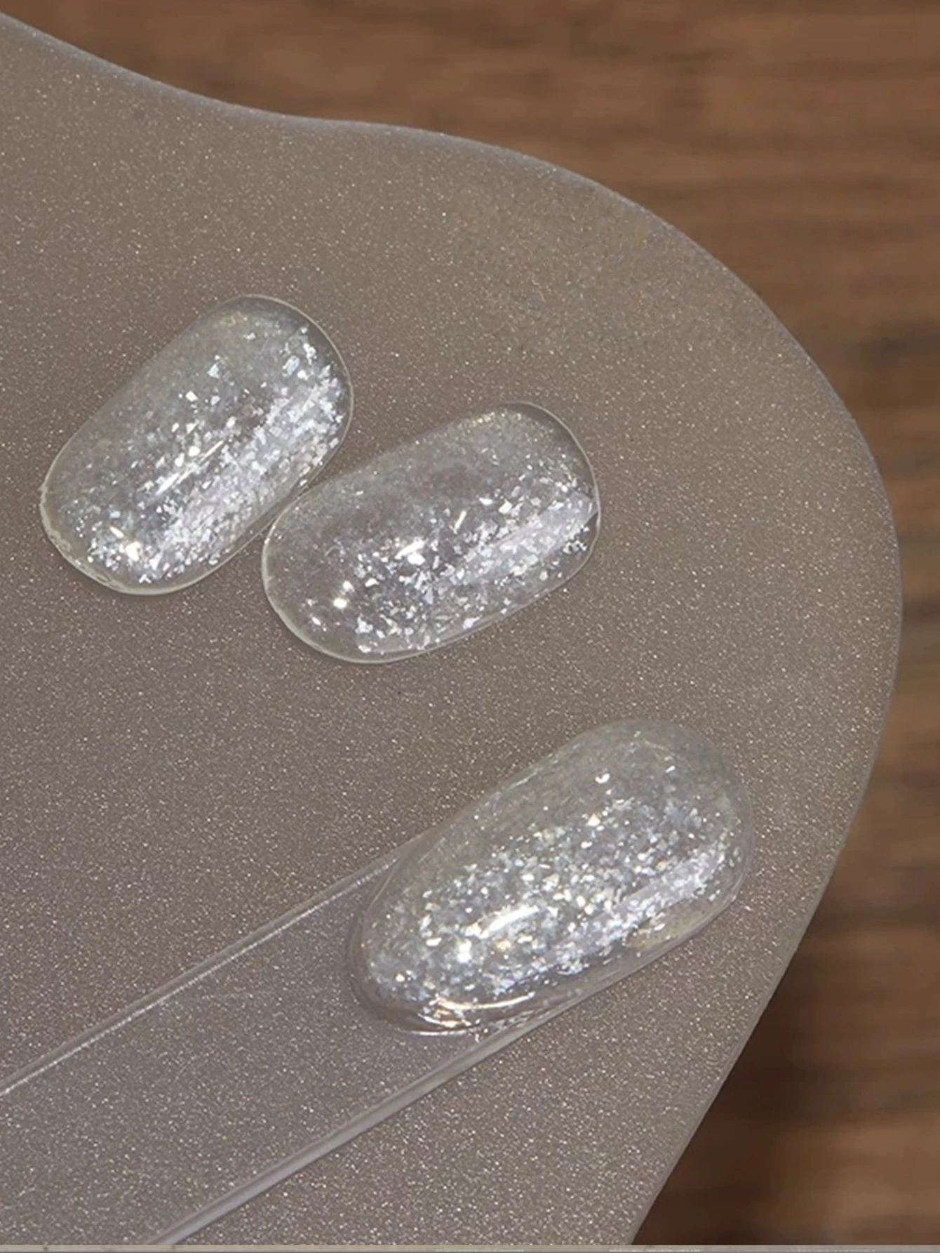 15 ml weißes Opalpulver Glitzer Schneeflocke Nagellack Gel UV Nail Art Gel DIY Nail Art Charm