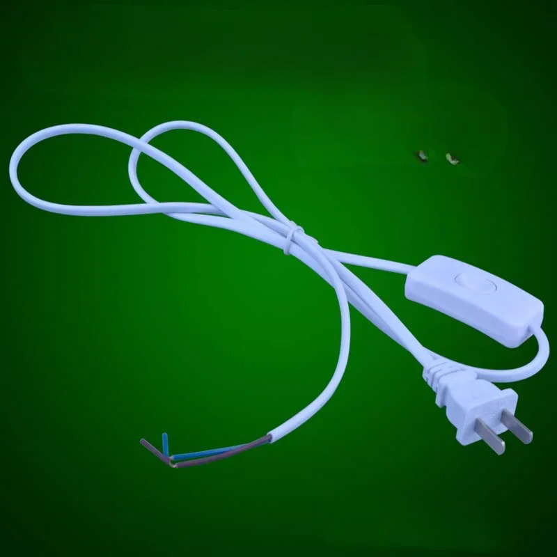 

EU/US Pulg Electric Wire Lamp Switch Cable International Standard Power Cord with Switch Plug Copper Wire
