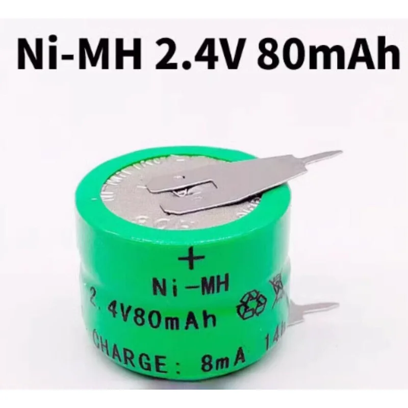 4 Pcs 80Mah 2.4V Vo…