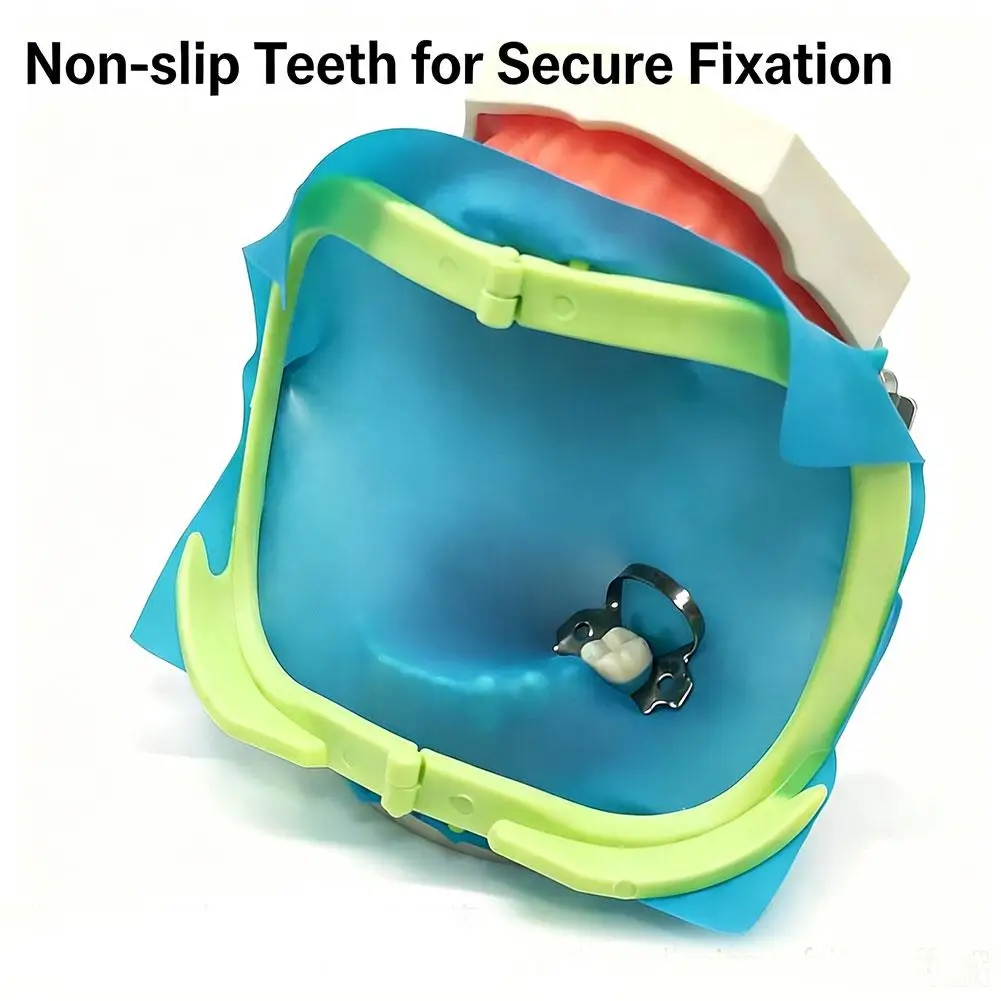 Dental Rubber Dam Support Frame Lightweight Foldable Plastic Holder for Professional Oral Clinic and Dentistry Use Curved Design