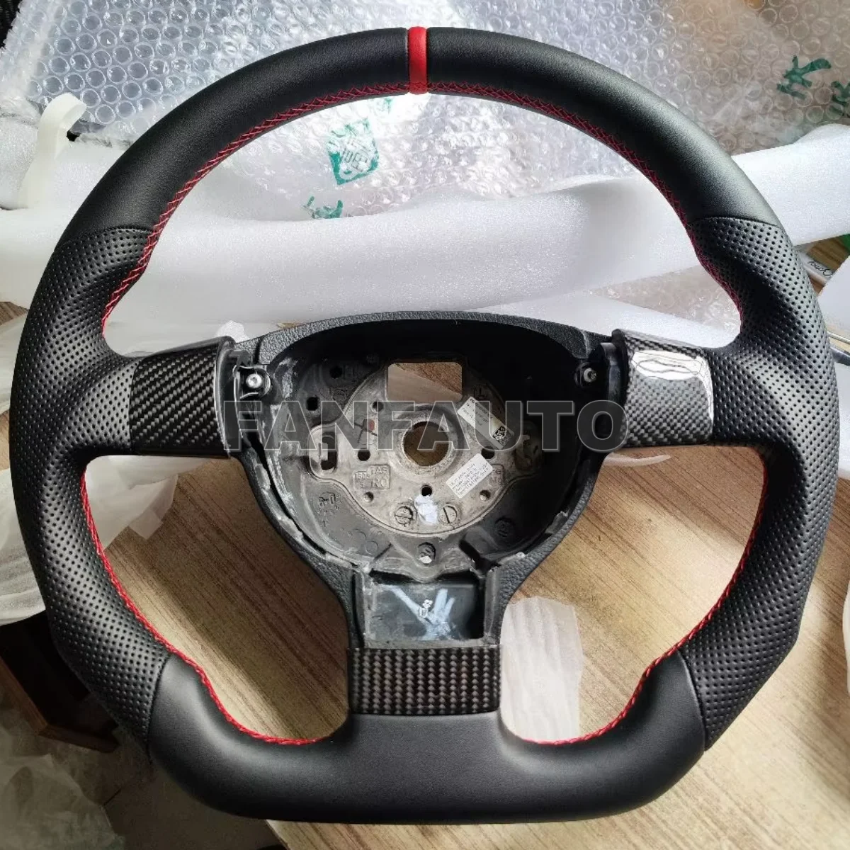 

Replacement Leather Steering Wheel for VW Volkswagen Golf 5 MK5 GTI Passat B6 EOS Jetta MK5