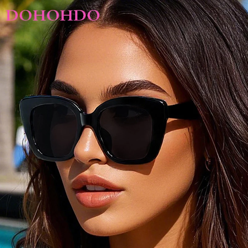 

Vintage Big Frame Square Sunglasses For Men Women New Trendy Luxury Brand Designer Outdoor Travel Glasses Unisex Lentes UV400