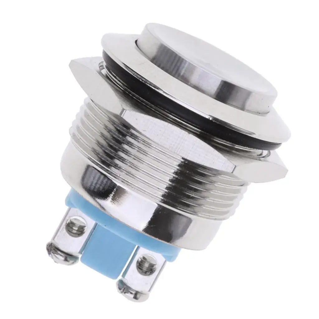 1NO Resetable 22mm Stainless Steel Waterproof Button Modified