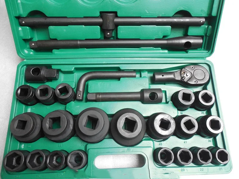 26pcs Socket Wrench 3/4 Auto Repair Tools Impact Socket Set Truck Maintain