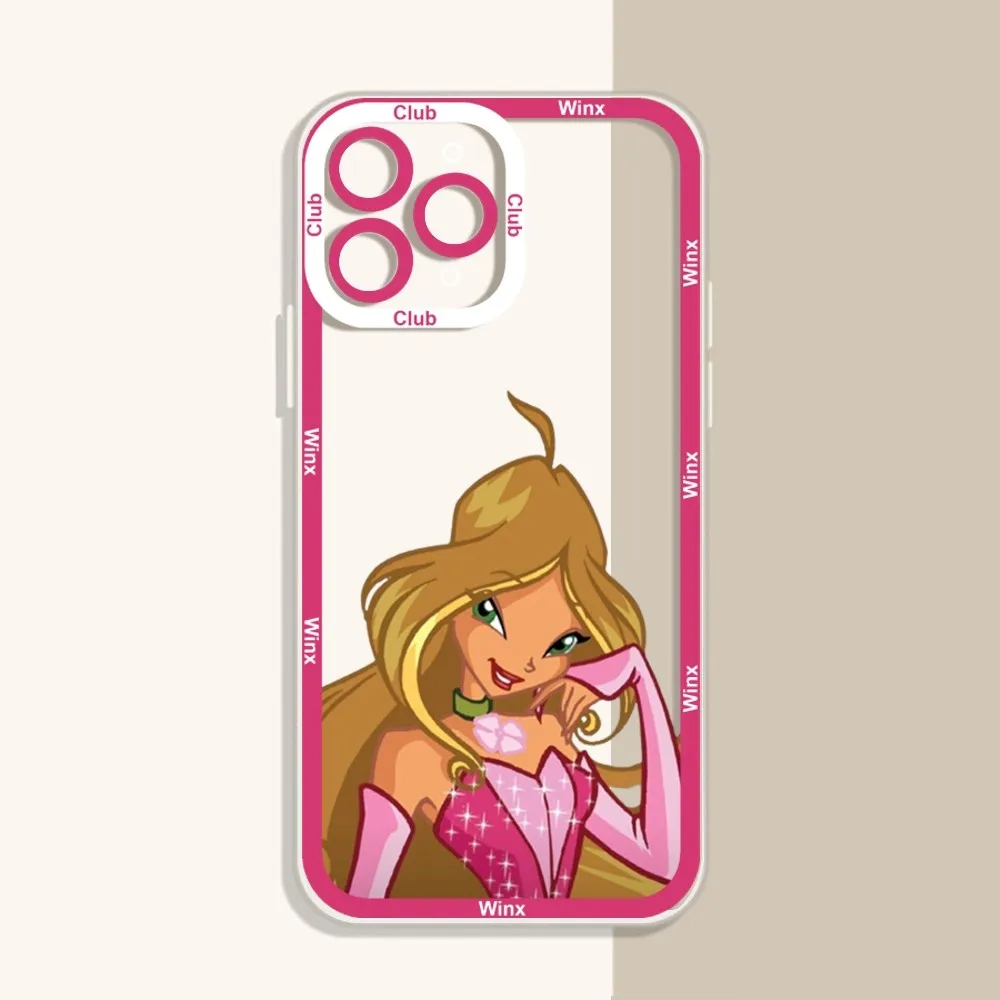 Girl W-Winx Clubs Phone Case For IPhone 12 11 13 14 Pro Max XR XS Max X SE2020 7 8 Plus Case