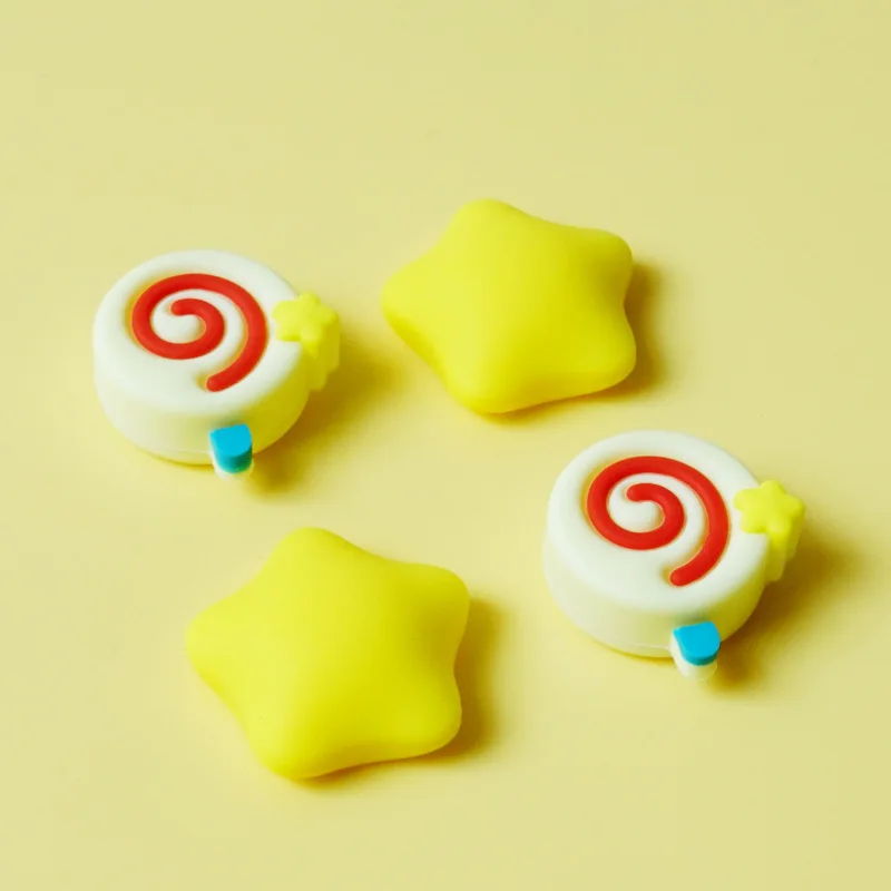 مصاصة ستار سيليكون الإبهام عصا قبضة غطاء تغليف لنينتندو سويتش Oled NS لايت لسوني PS5 PS4 برو PS3 Xbox One سلسلة X/S