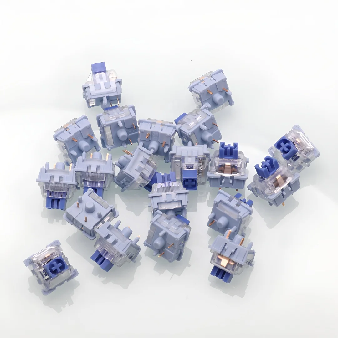 Leobog Iris Silent Switch 35g Linear Pre-Lubed 5 Pins HotSwap Pom Stem Switches For Mx Mechanical Keyboard 기계식 키보드 축