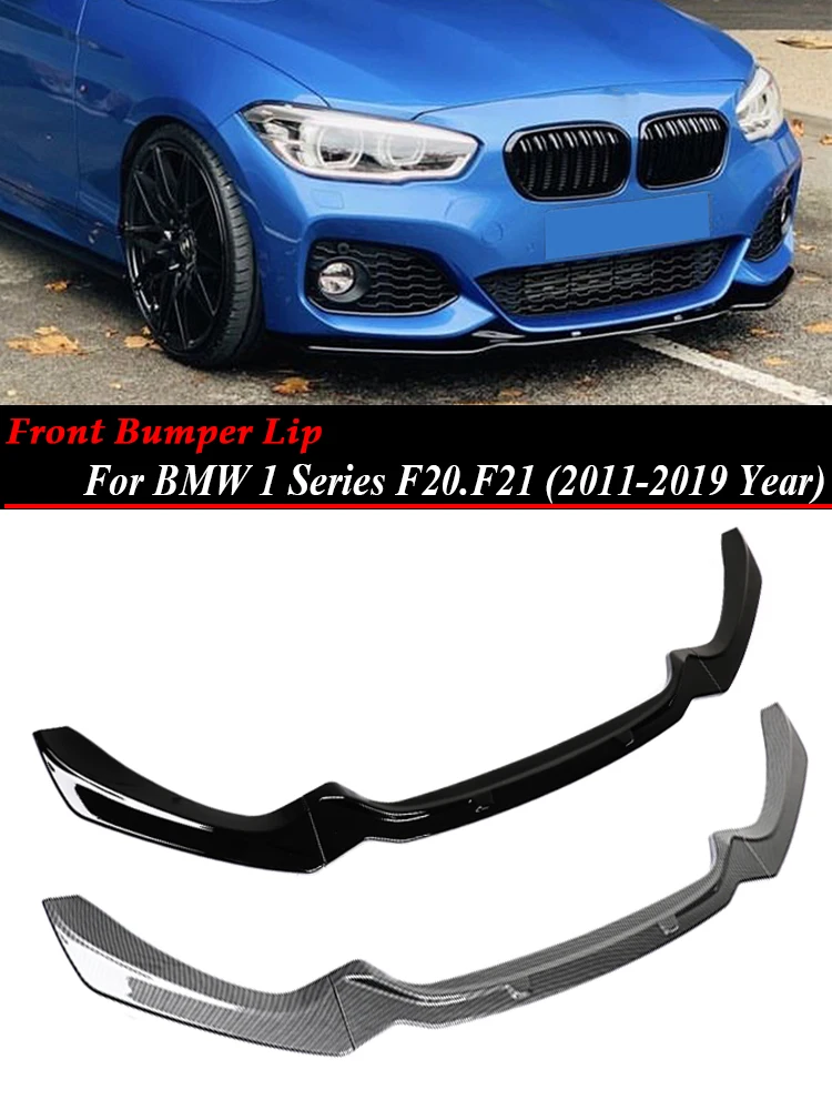 

M Sport Front Bumper Lip Body Kit Front Skirt Spoiler Guard Cover Splitter Diffuser M Tech For BMW 1 Series F20 F21 2011-2019