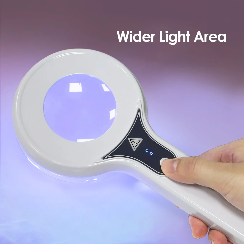 New Woods' Lamp Rechargeable Handheld Skin Diagnostic Lamp Skin Detection Instrument Multi-Function Cosmetic Instrument