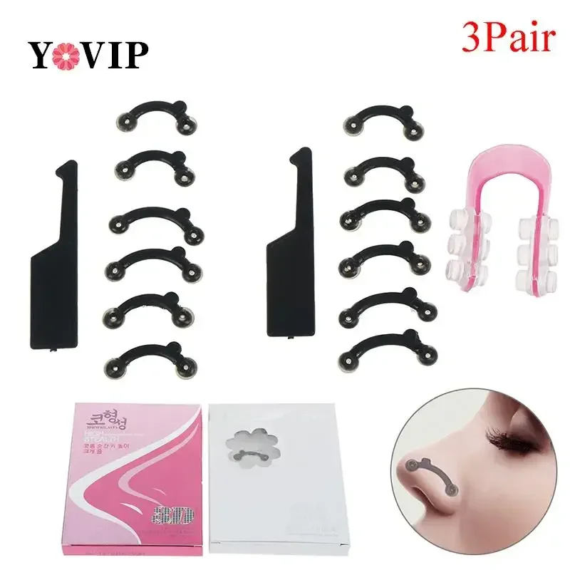 6Pcs/Set Beauty Nose Clip Corrector Massage Tool Nose Bridge Straightening No Pain Up Lifting Shaping Clip Clipper Shaper image 3