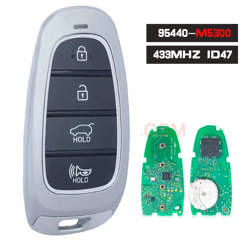 

KEYECU 95440-M5300 умный дистанционный ключ с 4 кнопками 433 МГц ID47 Fob для Hyundai Nexo 2019-2020 TQ8-FOB-4F20XX