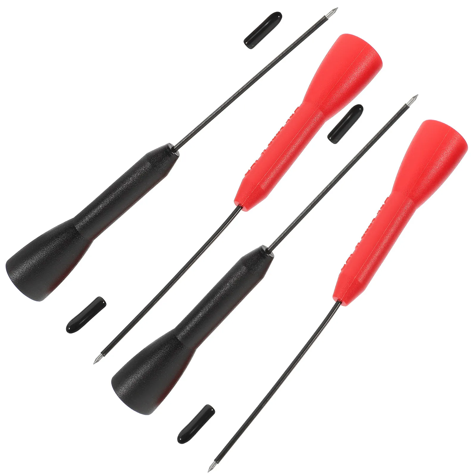 4pcs Extended Test Probe Needle Stainless Steel Portable Multimeter Tool For Automotive Electrical Industrial Testing