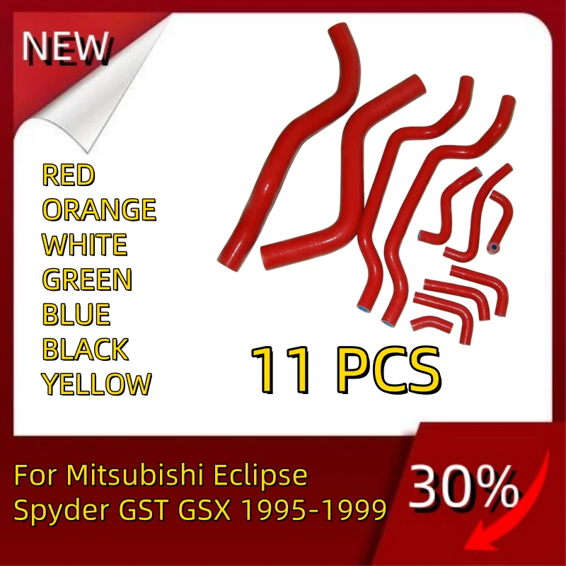 

For Mitsubishi Eclipse Spyder GST GSX 1995-1999 Silicone Radiator Heater Hose Pipe Tube 1995 1996 1997 1998 1999