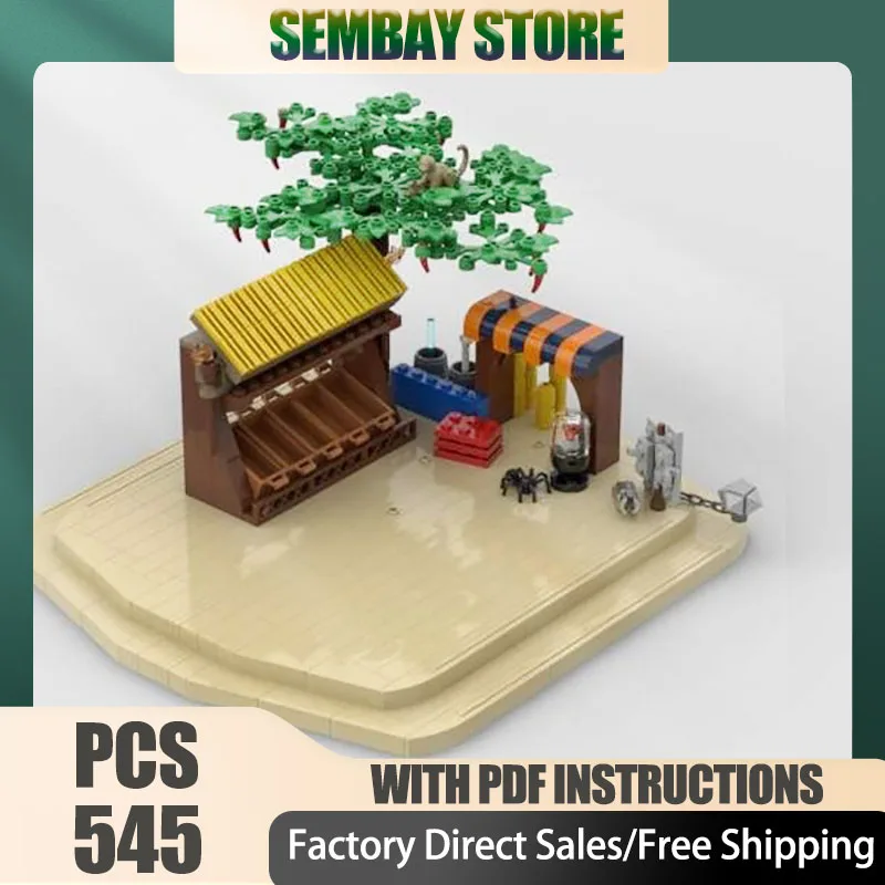 

Medieval Castle Model Moc Building Bricks Abundant Brick Market Model Technology Blocks Christmas DIY Toy Construction Gift