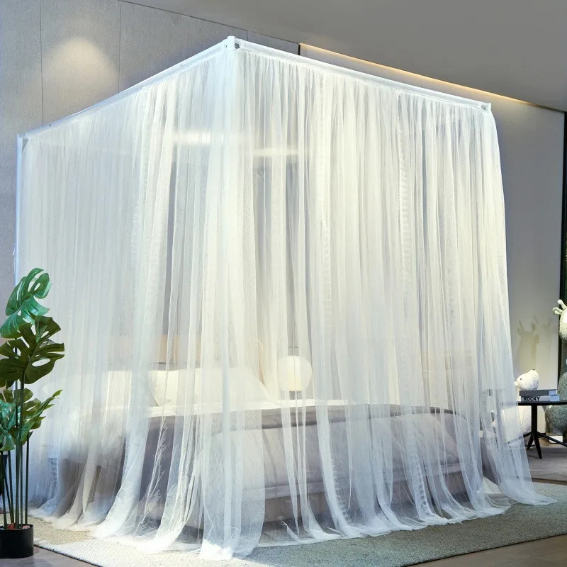 Court embroidery, blackout and dust-proof top cloth, removable court mosquito net, encrypted 1.8m 2m