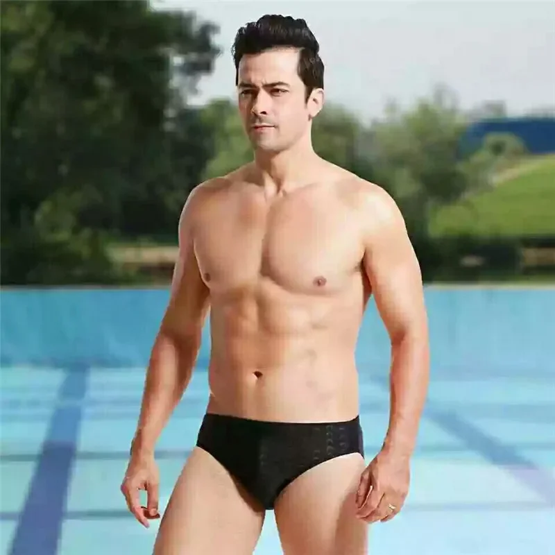 Men's Large Quick-drying Swimming Trunks Men's Swimming Swimwear Summer Beach Surf Shorts Men's Swimming Trunks image 4