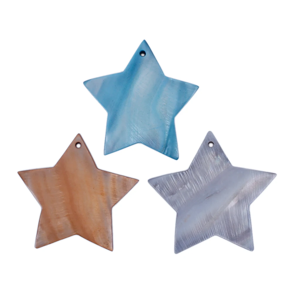 

1pc Natural Shell Star Pendant DIY Handmade Jewelry Accessory for Necklace Earrings Charm Clothing Festival Decoration Piece