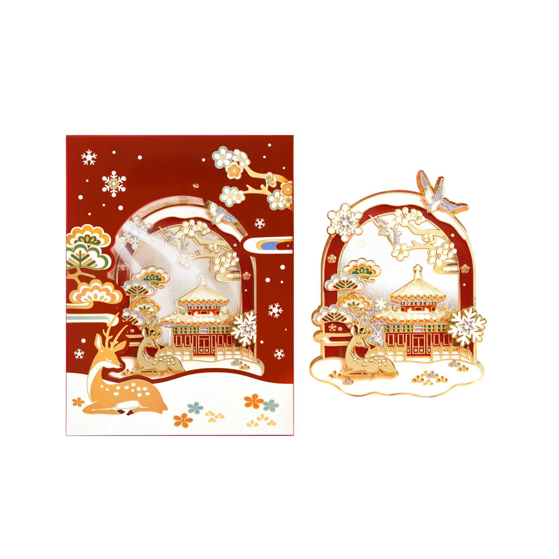 City Snow Quicksand Refrigerator Stickers Museum merchandise Beijing souvenir Teachers' Day