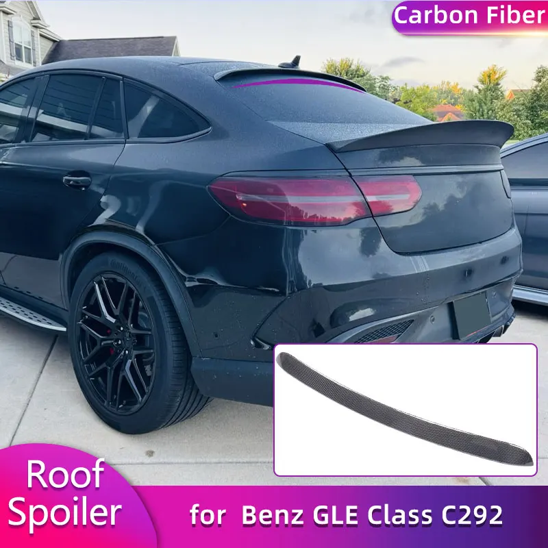 

Full Carbon Fiber Rear Roof Spoiler Wings for Mercedes-Benz GLE Class C292 GLE43 GLE63 AMG Sport 2015-2017 Not Base Rear Spoiler