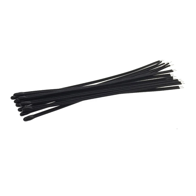 10pcs 10K B Value 3435 Error 1% MF52D103F3435L=60mm/110mm 28AWG Terned Head Diameter 3.1MM NTC Thermistor Temperature Sensor