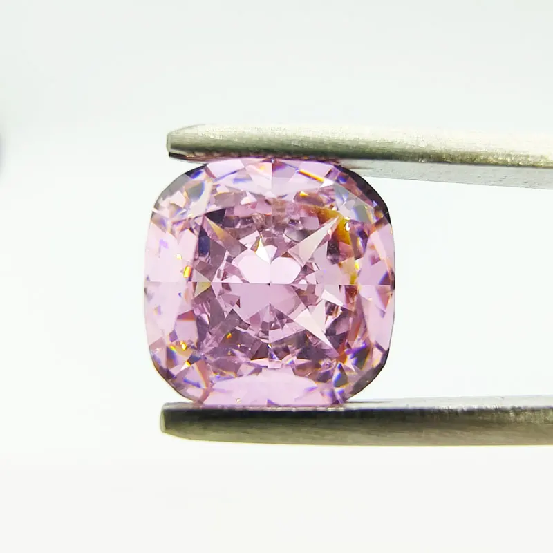 Kubischer Zirkonia Kissenform Mehrfarbig 5A-Qualität 4k Crushed Ice Cut Labor-Synthetischer CZ-Stein für Schmuck – Detail 22