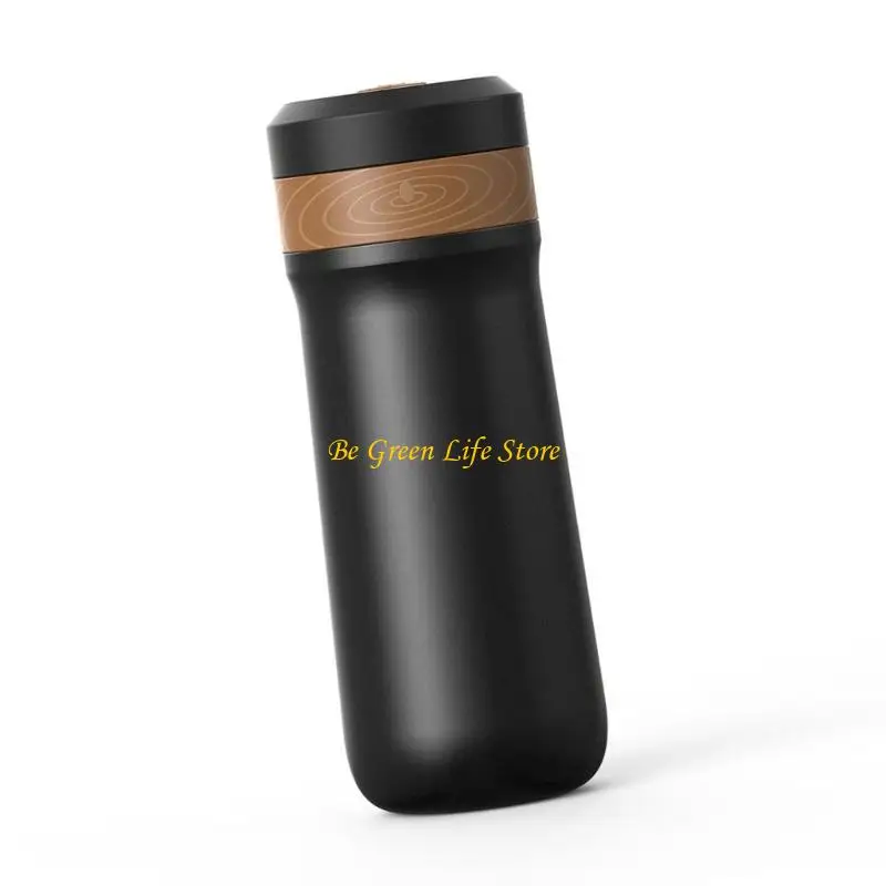 M7DF Изолированная кружка французской прессы для туристических кружков для похода в поход из нержавеющей стали текстуры