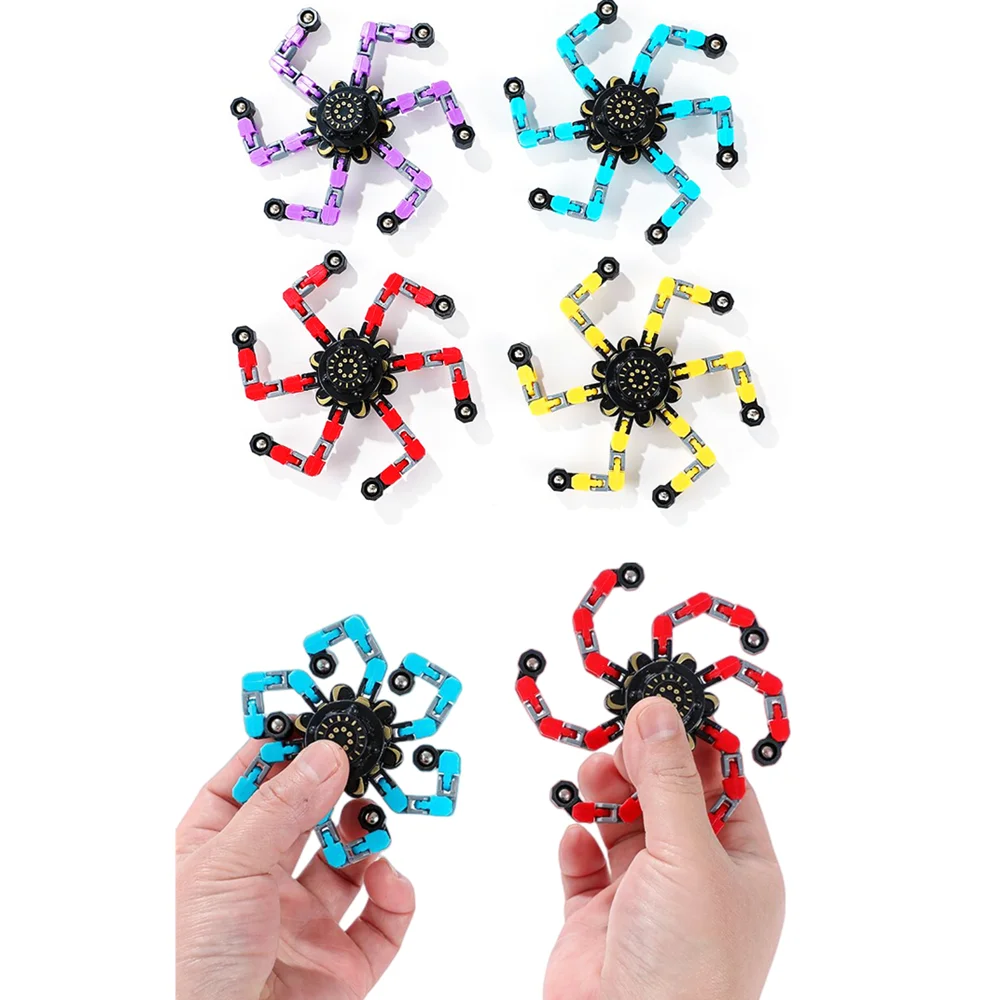 3Pcs Deformable Fidget Spinner Stress Relief Toys Adult Kids Birthday Party Favor Pinata Filler Father\'s Day Carnival Party Gift